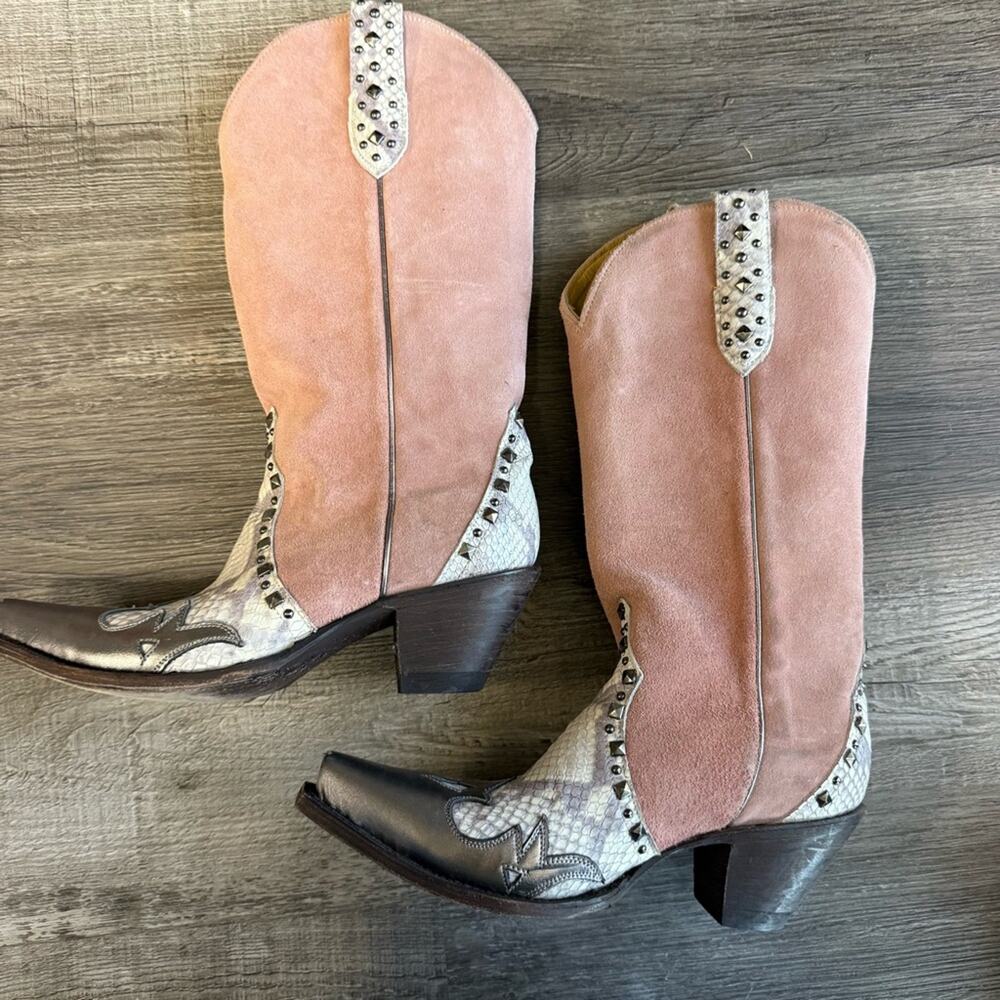 Idyllwind Leap Western Suede Boots - Picture 3 of 6